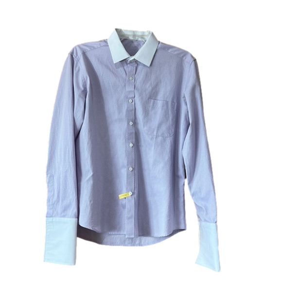 Purple Button Up Cuff Link Dress Shirt - Picture 1 of 6